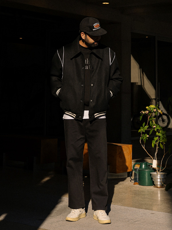 (XL-4XL)<br>라마니아 ウール 바시티점퍼