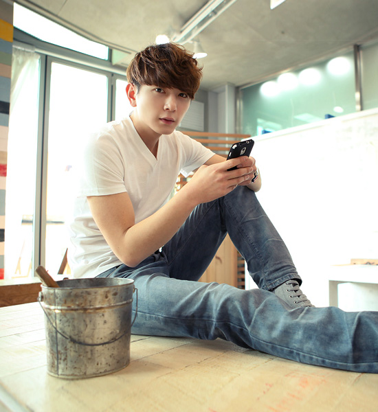 (M-5XL)<br>캐러멜 V 베이직코튼T<br><font color="#098a09"><B>長さを選択 (基本的な,ロング+8cm)</B></font>
