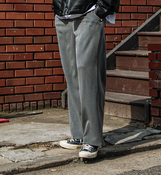 (S-6XL)<BR>크라핀 ワイドバンディングパンツ