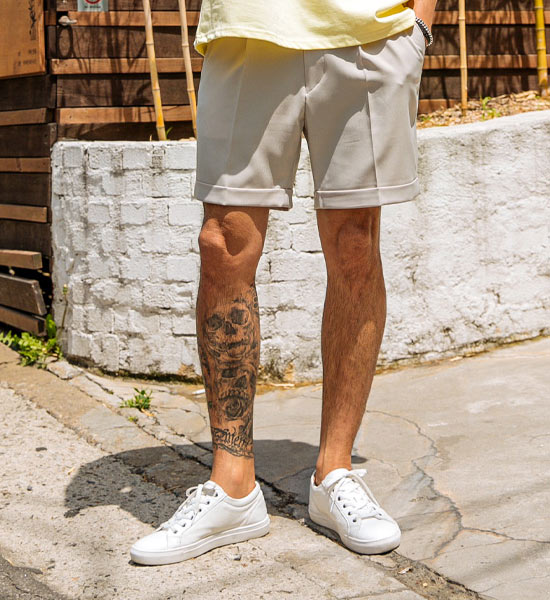 (2XL-6XL)<BR>펌스틴 バンディング半ズボン A13