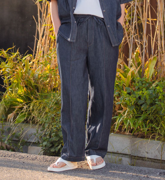 (XL-6XL)<BR>파시온 広範囲 밴딩생지데님팬츠