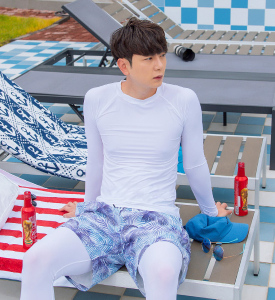 (L-6XL)<br>히본 아쿠아스판 長袖Tシャツ