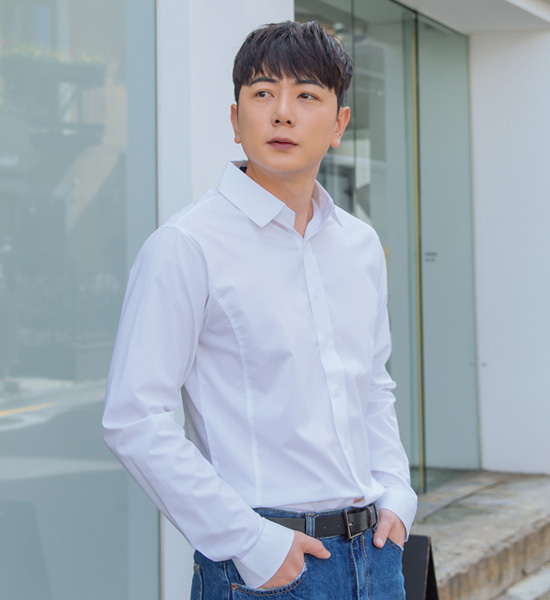 (XL~4XL)<br>트리말 スパンデックスシャツ