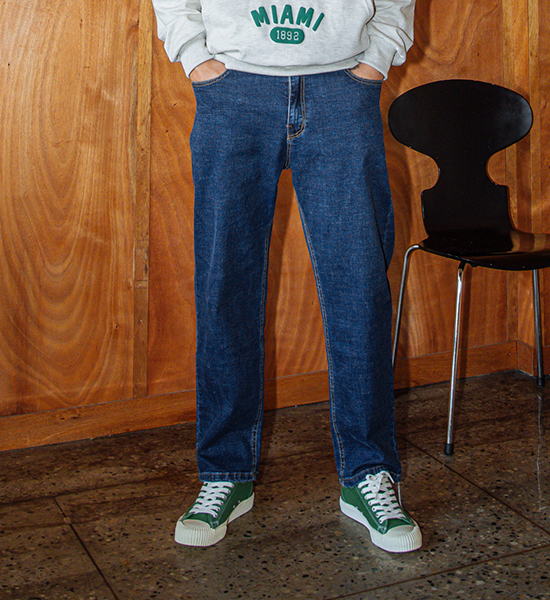 (L-5XL)<BR>익스팬 テーパーフィット デニムパンツ <br><font color="#098a09"><B>長さを選択 (基本的な,ロング+10cm)</B></font>