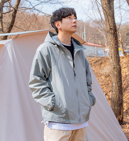 (L-4XL)<BR>페리넌 フード　 防風(안감메쉬)