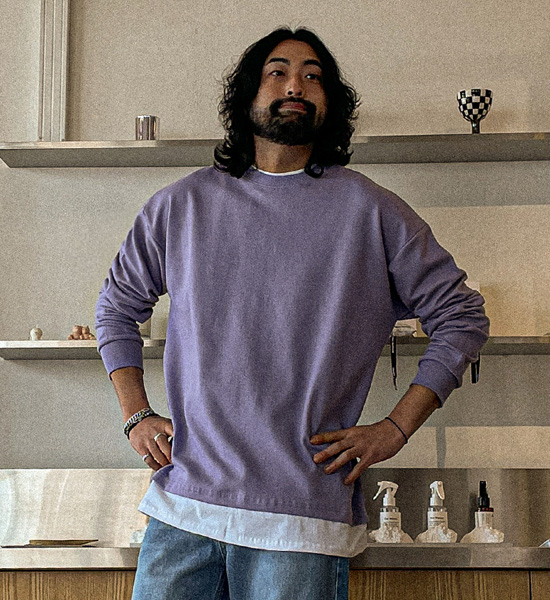 (L-6XL)<br>린멋  長袖Tシャツ