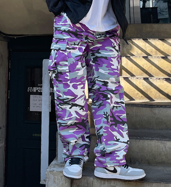 (L~5XL)<BR>킬문 밀리터리 バックバンディング カーゴパンツ