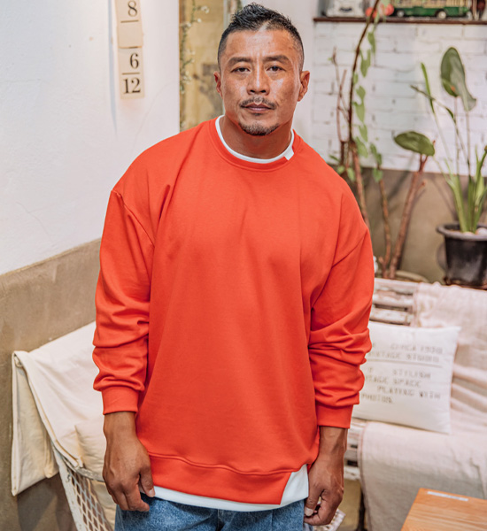 (XL~6XL)<br>킬런 レイヤード スリット長袖Tシャツ