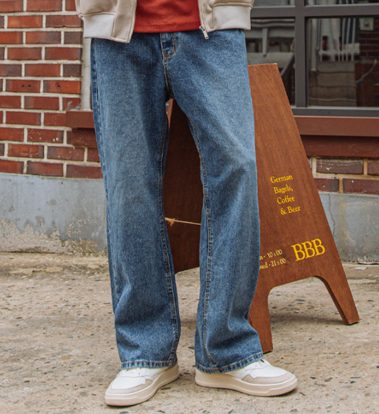 (S~5XL)<BR>위드너스 デニムパンツ 3302<br><font color="#098a09"><B>長さを選択 (基本的な,ロング+8cm)</B></font>