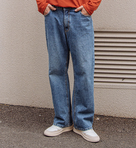 (S~5XL)<BR>위드너스 デニムパンツ 3302<br><font color="#098a09"><B>長さを選択 (基本的な,ロング+8cm)</B></font>