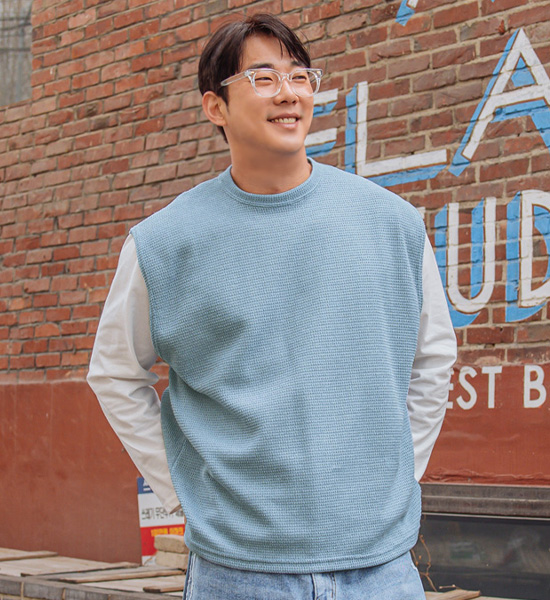 (L-5XL)<BR>하이브라운 ベスト