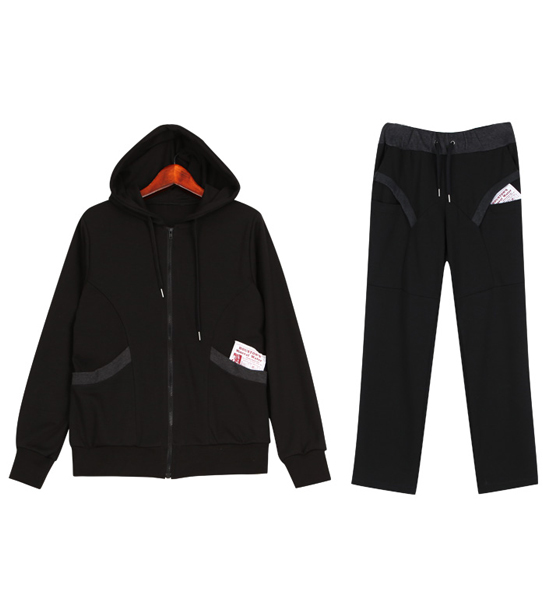 (2XL-4XL)<BR>결승전 フードジップアップ+설정 トレーニング パンツ