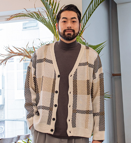 (XL-6XL)<BR>위트머 チェック柄のカーディガン