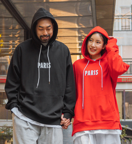 (XL-4XL)<br>엑바오 レイヤード フードティーシャツ