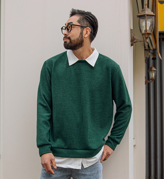 (L-5XL)<br>네버디 니트맨투맨