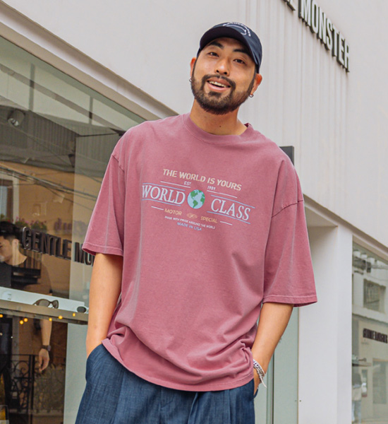 (L-5XL)<br>모크라 半そでティー