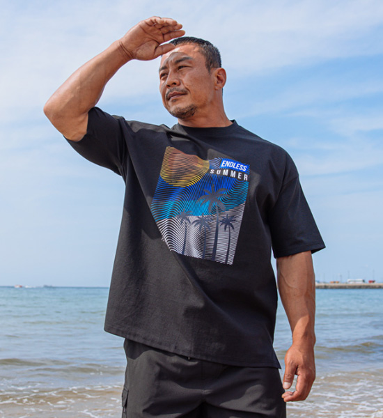 (L~5XL)<br>엔드리스썸머 半そでティー