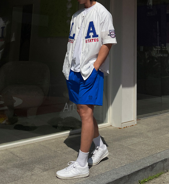 (L-6XL)<BR>보카도니 실리콘패치<br>쿨링 バンディング半ズボン<br><font color="#072c81"><B>[ W.DNA ]</B></font>