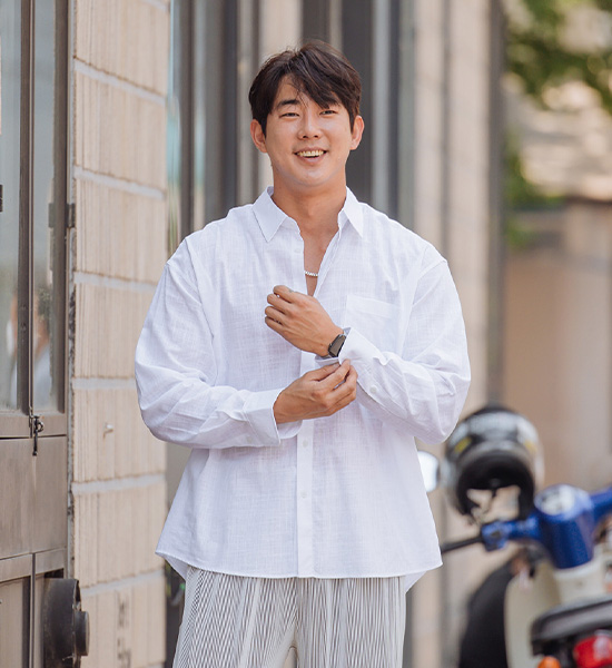 (XL~5XL)<br>파담스 リネンのシャツ