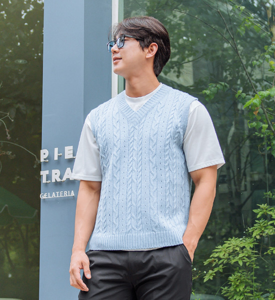 (L-5XL)<br>라핀타 ニットベスト
