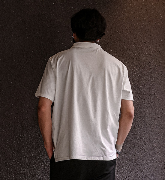 (M-6XL)<br>아키사그 半袖襟Tシャツ <br><font color="#098a09"><B>長さを選択 (基本的な,ロング+6cm)</B></font>