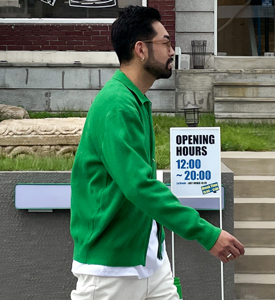 (XL-6XL)<BR>코앗 ニットジップアップ