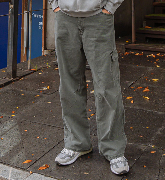 (L-4XL)<BR>파인스 カーゴバンディングパンツ 38