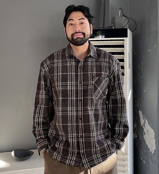 (L-5XL)<br>핀토나 チェック柄のシャツ