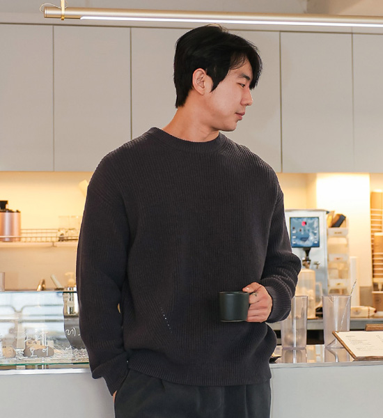 (XL-6XL)<br>블러프 ラウンドニット