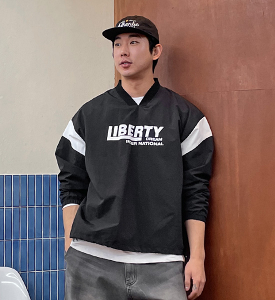 (XL-6XL)<br>마파리코 배색맨투맨