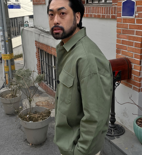 (XL-6XL)<BR>바노스로 트러커자켓