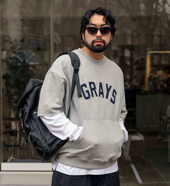 (XL-6XL)<BR>호크치 포켓자수 半袖マンツーマン