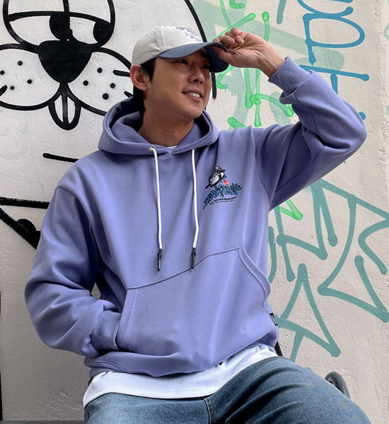 (L-5XL)<BR>펭퀸 フードティーシャツ