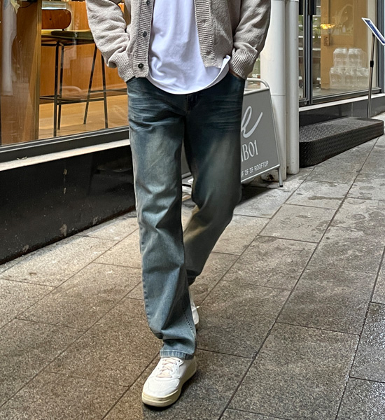 (XL-4XL)<BR>라토프 スリムフィット デニムバンディングパンツ 661