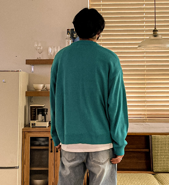 (XL-6XL)<BR>멍크 カーディガン