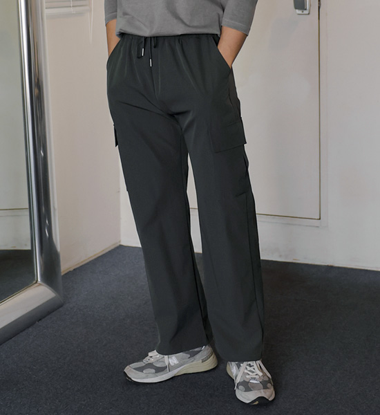 (M-5XL)<BR>핑치 標準フィット カーゴバンディングパンツ 012-1