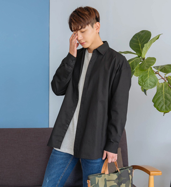(L~5XL)<br>힘을내 フィールドシャツ