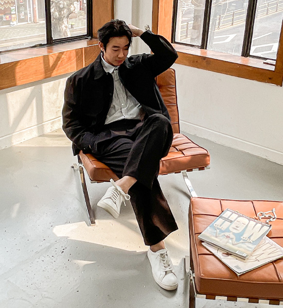 (L-4XL)<br>로지폴 면자켓