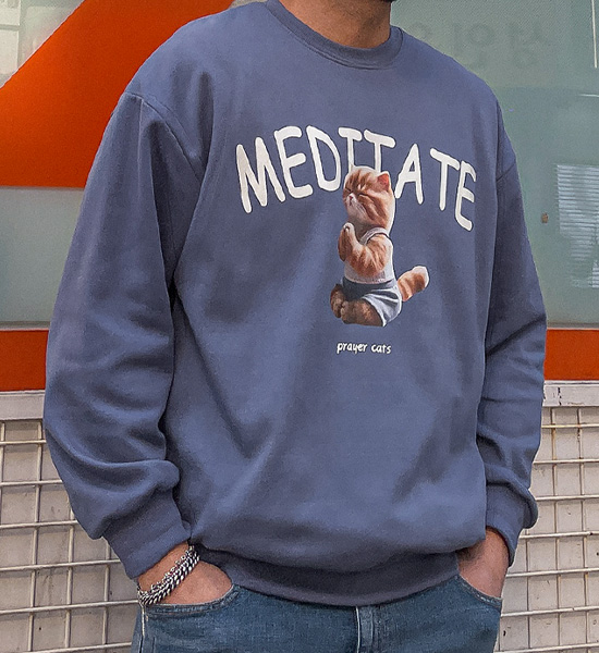 (L-5XL)<BR>메디캣 マンツーマン