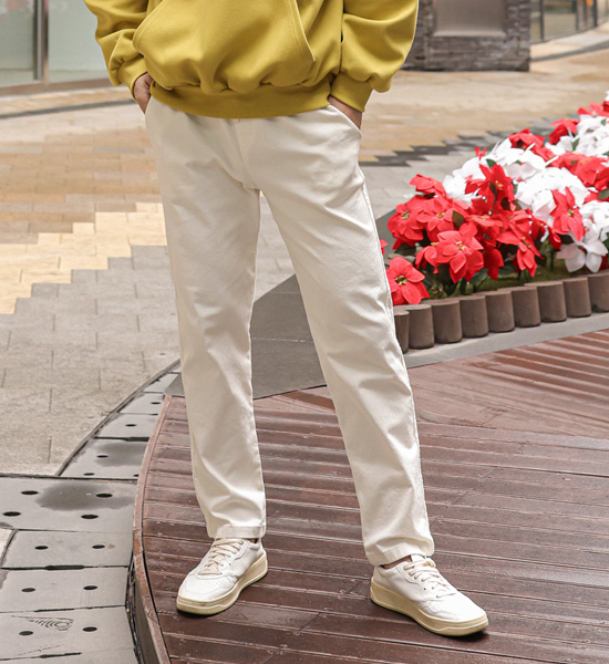 (M-3XL)<BR>피트론 スリムフィット バンディングパンツ