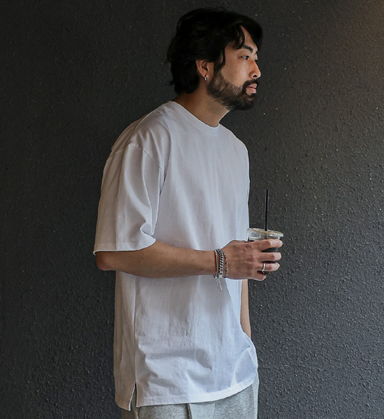 (L-5XL)<BR>키넌 レイヤード 半そでティー<BR><font color="#224f20"><b>*長さを選択 (基本的な,+4CM,+8CM)</b></font>