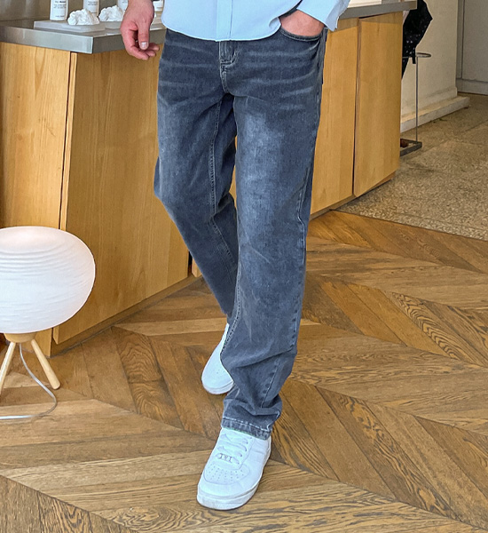(30-46)<br>소나프 スリムフィット バックバンディング デニムパンツ 662
