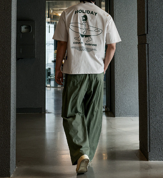 (L-4XL)<br>로즈호 セミワイドフィット リネン バンディングパンツ <br><font color="#098a09"><B>長さを選択 (基本的な,ロング+8cm)</B></font>