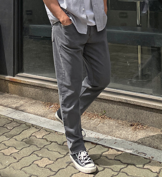 (M-6XL)<BR>디오누 隠しバンド テーパー デニムパンツ <br><font color="#098a09"><B>長さを選択 (基本的な,ロング+10cm)</B></font><BR><B><FONT COLOR="#ff4800">[追加割引]</FONT></B>