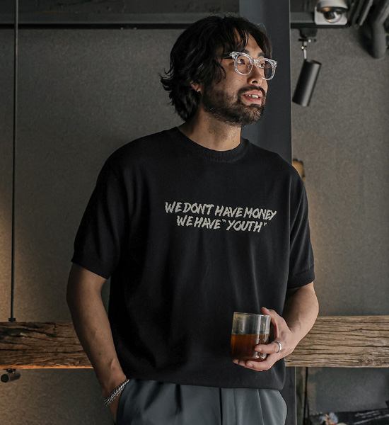 (L-5XL)<BR>보티디 半袖のニット