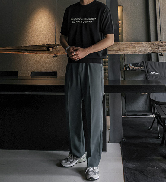(L-5XL)<BR>보티디 半袖のニット