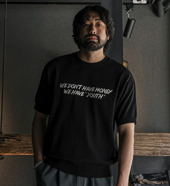 (L-5XL)<BR>보티디 半袖のニット