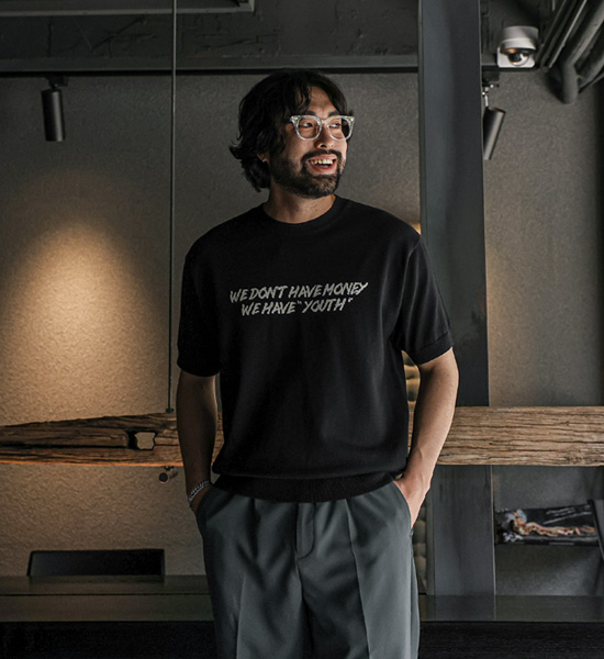 (L-5XL)<BR>보티디 半袖のニット