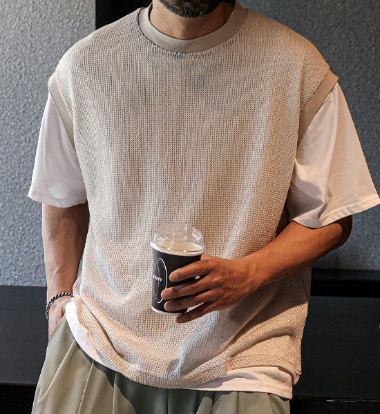 (XL-4XL)<BR>파차버 ニットベスト
