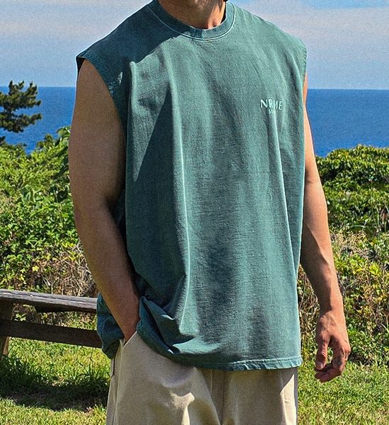 (XL-6XL)<BR>필리포 顔料 袖なし